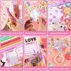 2-Pack DIY Journal Kit for Girls Ages 8-12 13 14 Year Olds, Birthday Gifts for Teen Girls, 110pcs Cute Scrapbook Supplies Stationary, Journaling Art