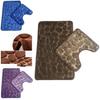 Luxuriöses Kieselstein Badematten- und Podest-Memory-Foam-Set Weiche Rutschfeste Badeteppiche