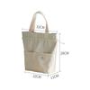 Drawstring Canvas Lunch Bag Thicken Insulated Aluminium Foil Thermal Bento Box Tote Cooler Handbags for Office Outdoor Picnic