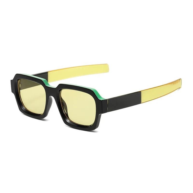  Ins Popular Fashion Square Polarized Sunglasses Women Retro Punk Shades UV400 Men Trending Sun Glasses