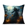 Halloween Horror Pumpkin Cushions Pillowcase Polyester Cushion Cover Throw Pillow Sofa Decoration Pillowcover Home Room Decor