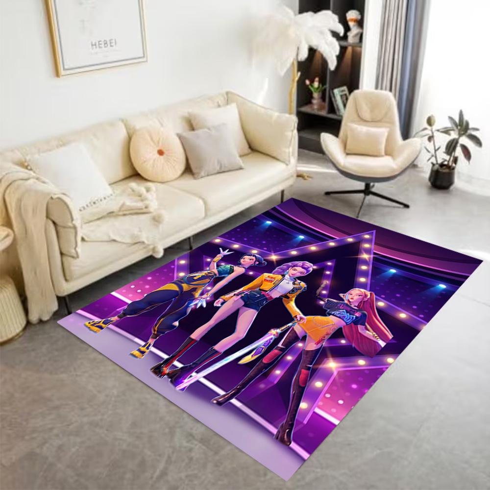 K-pop Demon Hunters Carpet Suitable for Balcony Dormitory Study room Playrooms Antislip Carpet Anime Office Decor Perfect Gift for Women/Men