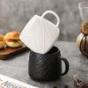 Stone Pattern European Ceramic Mug - Large Capacity Coffee, Tea, or Water Cup