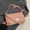 Korean Casual Niche Simple Solid Color Lychee Pattern Pillow Bag Casual Versatile High-end Single Shoulder Messenger Women's Bag
