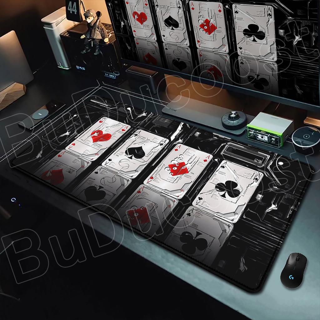 HD Druck Pokerkarten Mauspads Computer XXL Mauspads Tastatur Mauspads Gamer Rutschfeste Gummi Office Teppich Dwsk Matten Mauspads