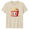 Happy Kawaii Popcorn Movie Snack TShirt Kawaii Food Cinema Birthday Gift