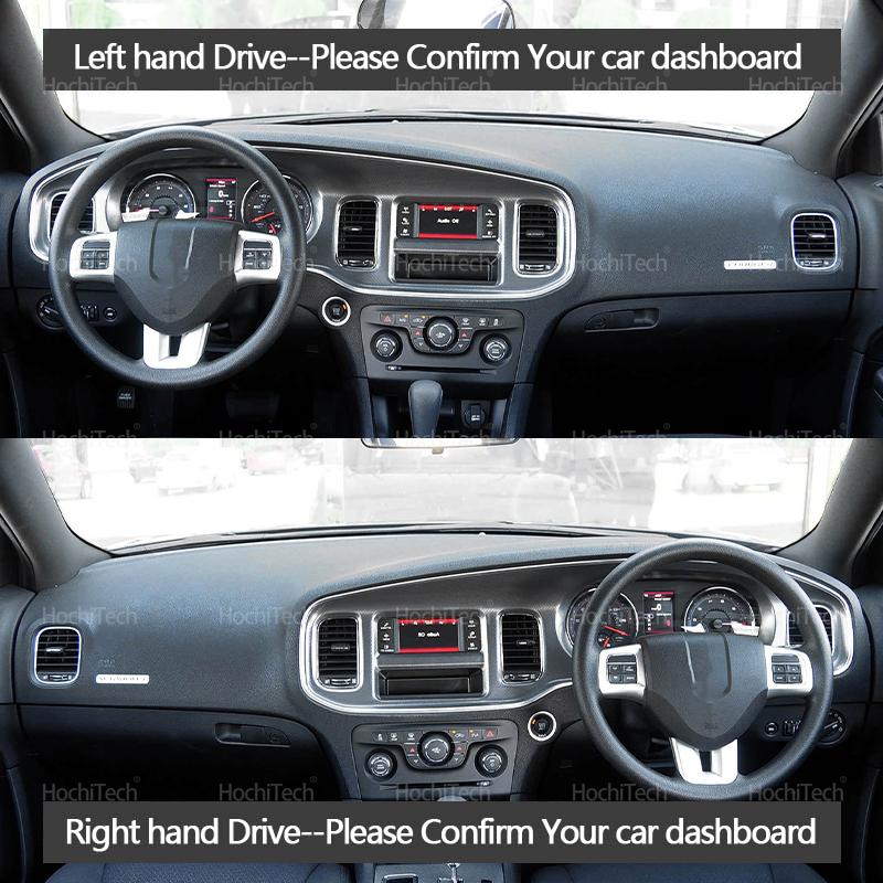 Dash Board Mat for Dodge Charger LD 7th Generation 2011- Dashboard Cover Anti-Slip Mat Protect Pad Sunshade Carpet Rug