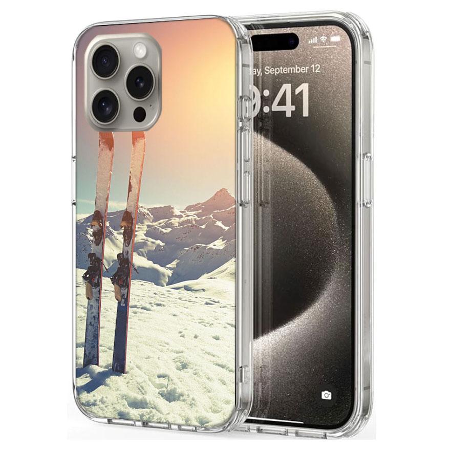 Skiing Snow Snowboard Ski Cases Phone Case For Iphone 17E 16E 17 Air 16 Pro Max 15 Pro 14 Plus 11 13 12 Mini Cover Cases Compati