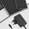 Qoltec Încărcător GaN POWER PRO | 1xUSB-C | 100W | 5-20V | 3-5A | Laptop | Smartphone | Neagră
