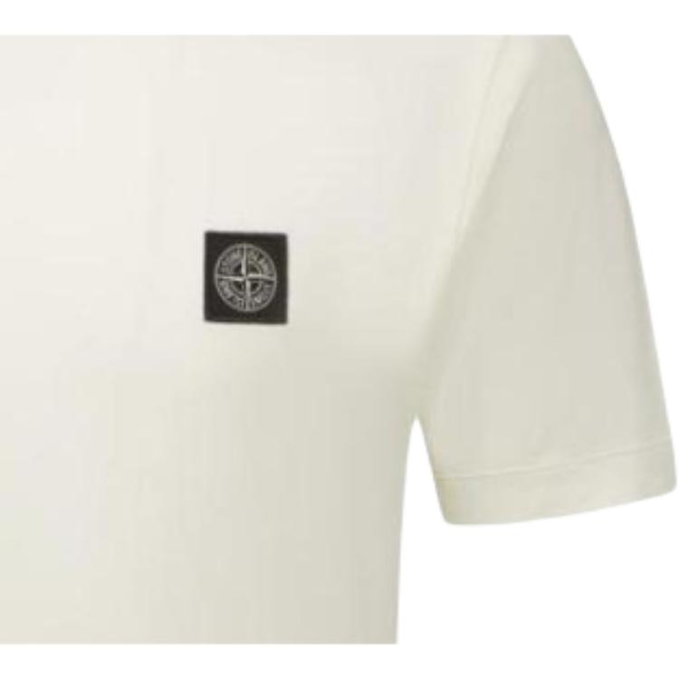 STONE ISLAND Logo Pullover Solid Color Short Sleeve T-Shirt Men Tops L1S152100027S0013-V0093