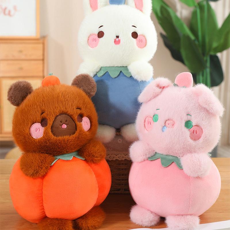 Adorable Fruit Animal Plush Toy for Sleeping, Hugging, and Home Decor