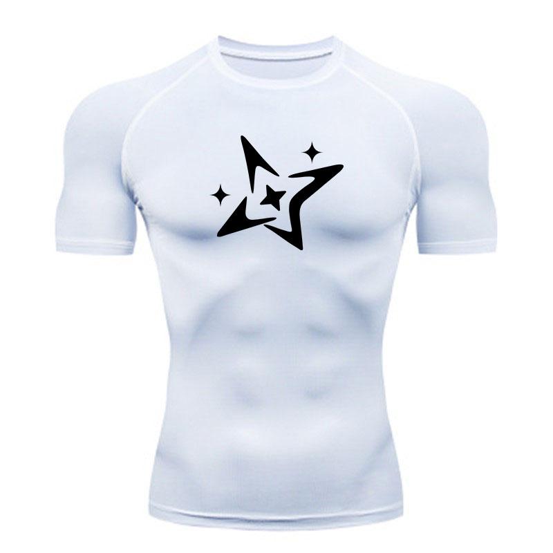 Men's Breathable Compression Athletic T-Shirt, Quick Dry Sta