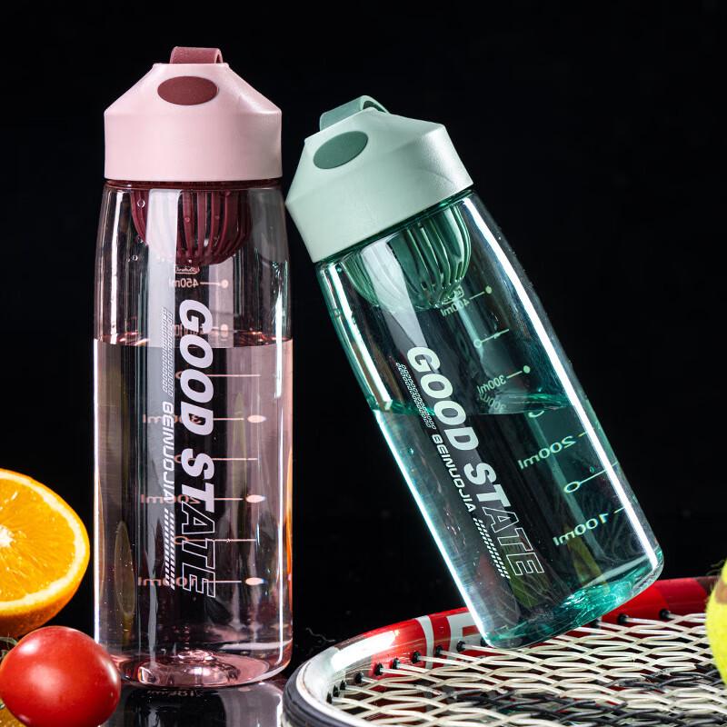 

Stylish Plastic Tea Infuser Water Bottle