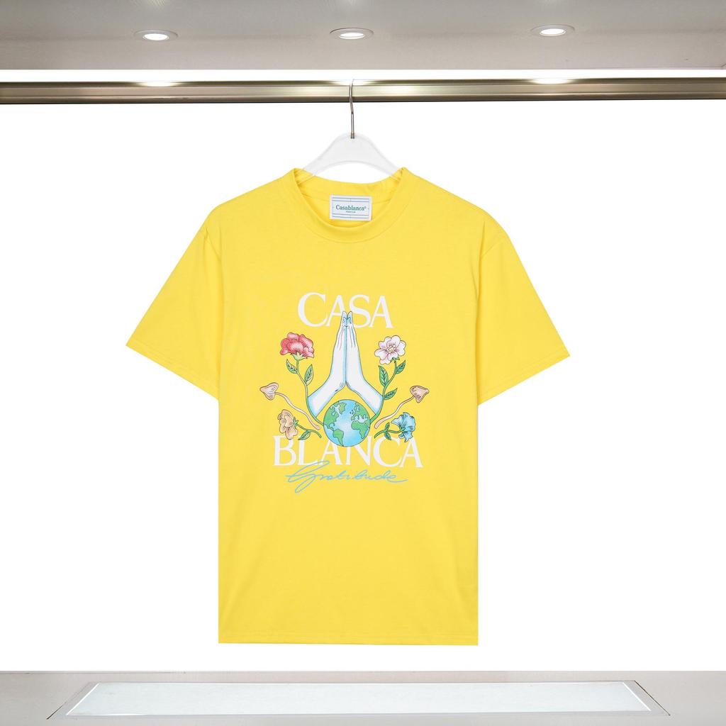 T-shirt Casablanca Stampa Frutta Tropicale Estiva Larga a Maniche Corte