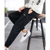 Li-Ning Letter Logo Printed Slim Fit T-Shirt And Cuffed Pants Casual Sports Set Men Sets Black ATST631-1+AYKT551-1