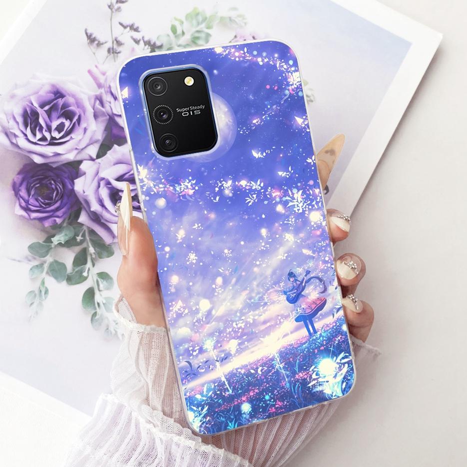 For Samsung Galaxy S10 Lite Case SM-G770F Luxury Butterfly Tree Painted Cover Soft Silicone Phone Case For Samsung S10 Lite Bags