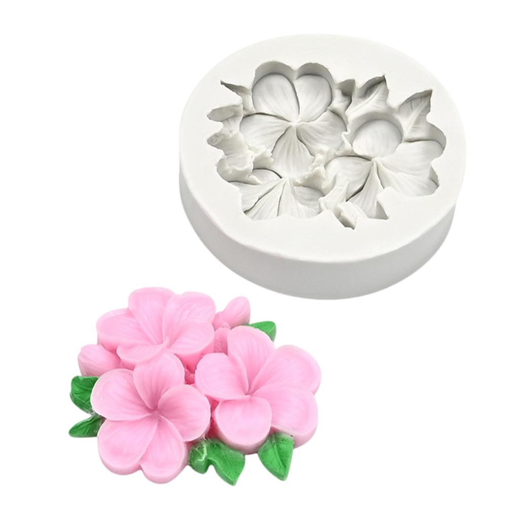 Moldes de Silicone 3D de Flores para Fazer Velas e Sabonetes, Molde de Silicone para Chocolate, Doce, Bolo