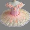 Vuxna Barn Blomsterflickor Professionell Balett Tutu Klänning Kvinnor Prinsessa Platt Pannkaka Svansjön Ballerina Scen Danskostym