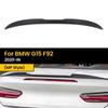 Real Dry Carbon Fiber Automotive Rear Trunk Spoiler WingTail For BMW G15 F92 2020-IN Car Styling Boot Lid Lip