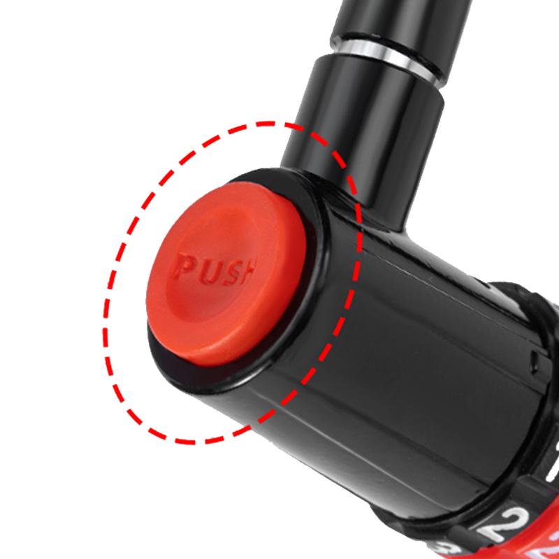 Durable & Waterproof U-Shape Anti-Theft Combination Lock Shop Door & Bicycle Padlock with Password Unlock