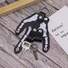 Creative Punk Style Skeleton Finger Keychains PU Leather Halloween Novelty Keychains New Popular Products Funny Bone Keyholders