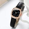 Fashion Minimalism Women Watches Small Square Dial Leather Strap Quartz Watch for Girls Clock