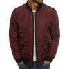 Men's Diamond Short Cotton Jacket with Stand Collar - Winter Collection