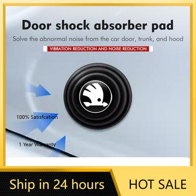 Car Sticker 2026 Hot 8pcs Car Silicone Anti-collision Door Shock Absorber Spacer For Skoda Octavia 2 3 Rapid Kodiaq Karoq Fabia 