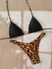Seksowny Bikini Panterka 2026 Kostium Kąpielowy Damski Trójkątny Kostium Kąpielowy Kobieta Damska Odzież Kąpielowa Zestawy Mikro Bikini Brazylijskie Biquini