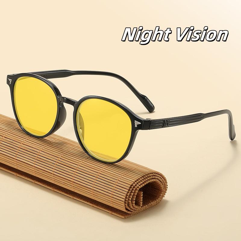 Night Vision Glasses Round Frame Sunglasses Men Outdoor Sport Sun Glasses Unisex Day Night Vision Driver Night Glasses Goggles