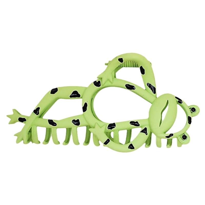 

Cartoon Metal Hair Claw Clips Funny Frogs Hair Catch Barrette Large Hair Clips Non-slip Strong Hold Hair Accessories 1
