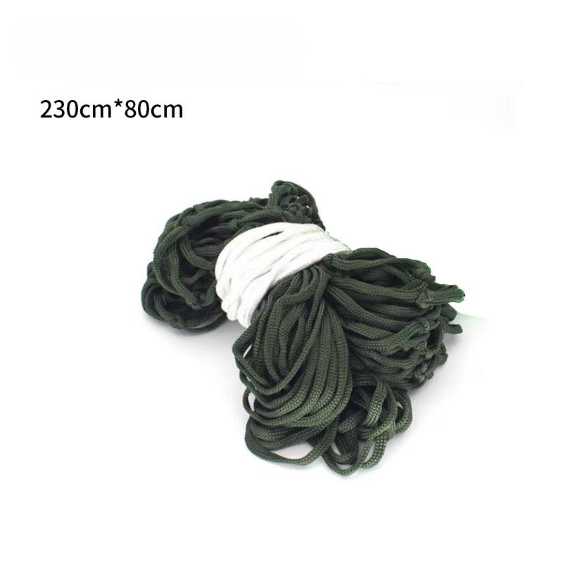 

Усиленный гамак для кемпинга из веревки, качели из сетки ручной работы для кемпинга на открытом воздухе, прочная подвесная кровать зелёный