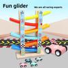 Fun Floor Six Racing Car Glider Track Set Children Puzzle Toy For Boys And Girls