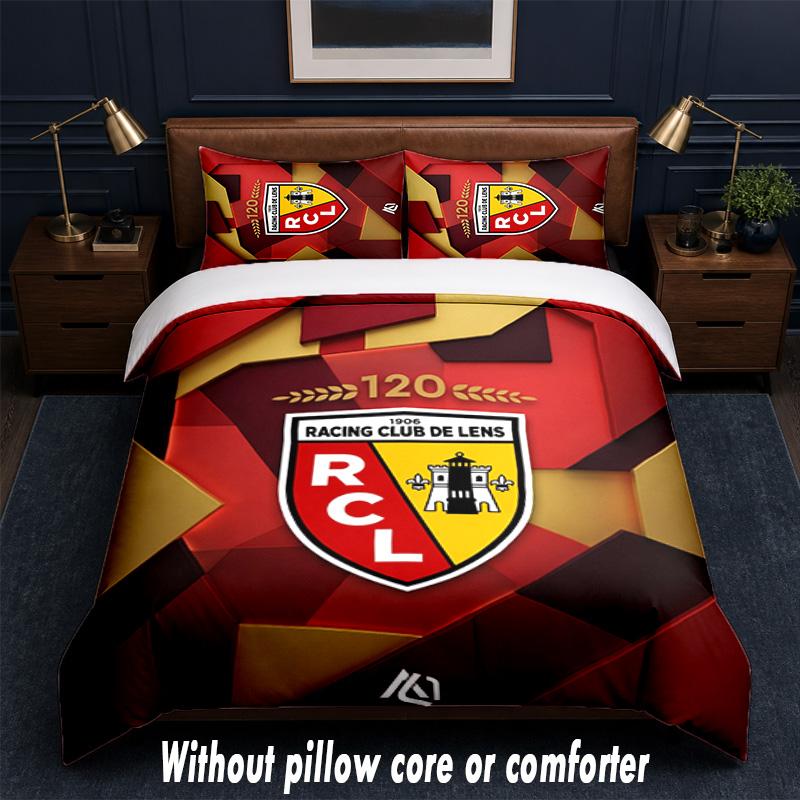 Lens FC Design Bed Bedding Set 1 Duvet Cover + 2 Pillowcases Soft Breathable Household Bed Linens