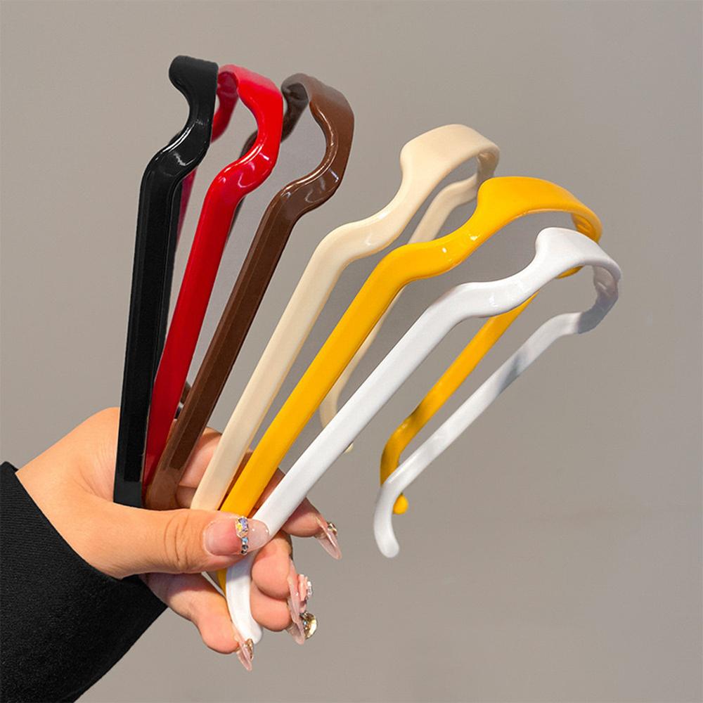 1/3 Stück Damen Quadratische Brille Stirnband Bunte Unsichtbare Feste Haarspangen Welle Lockig Haargummis Bügel Stirnband Accessoires