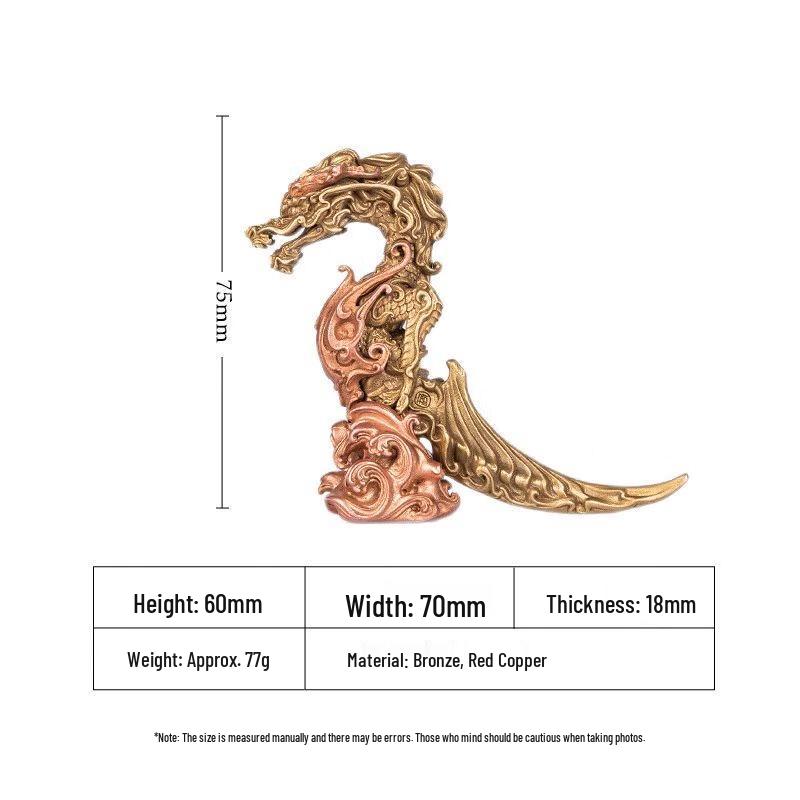 Zisha Rising Dragon Tea Pet Ornament