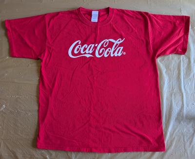 Vintage 90er Jahre Coca Cola Rotes T-Shirt Herren Größe XL Gildan Activewear Baumwolle