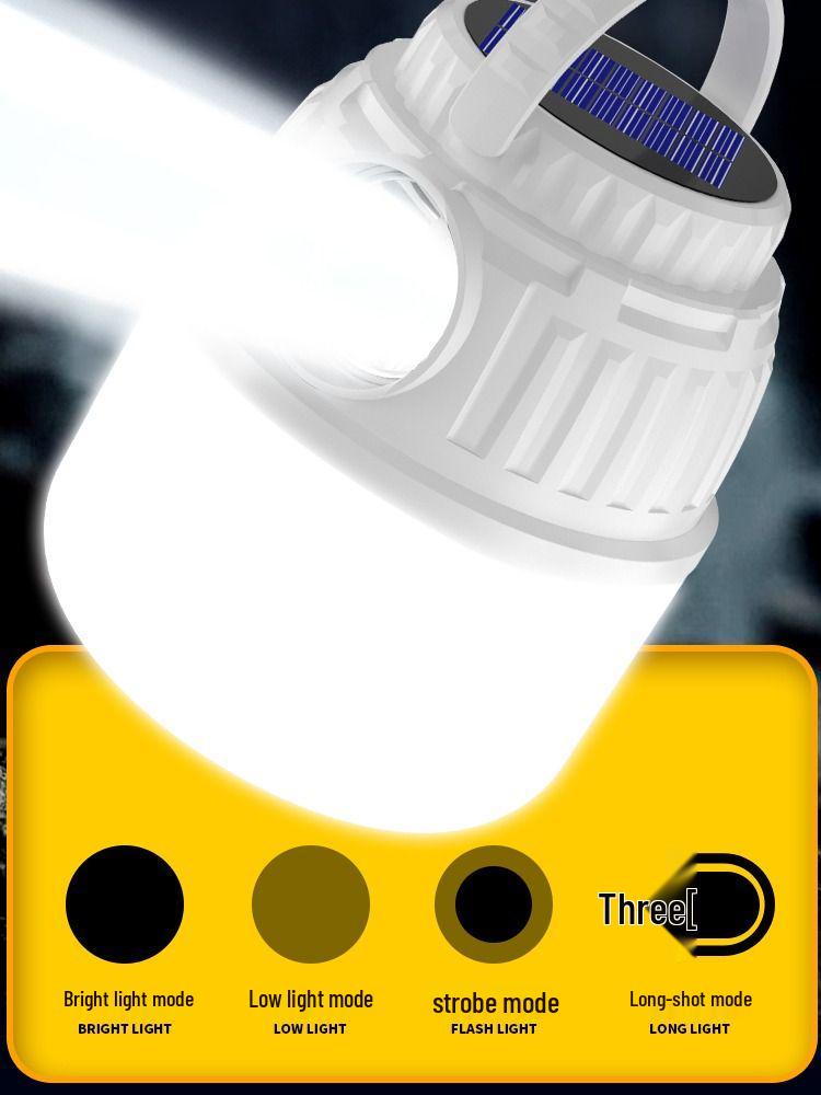 Rechargeable Solar Camping Lantern - Long Battery Life, Emergency & Outdoor Tent Light