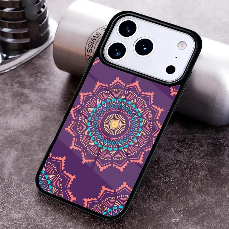 Mandala Chakra Yoga Phone Case for iPhone 17 16 15 Pro Max Air 14 13 12 11 Plus Shockproof Capa Cover