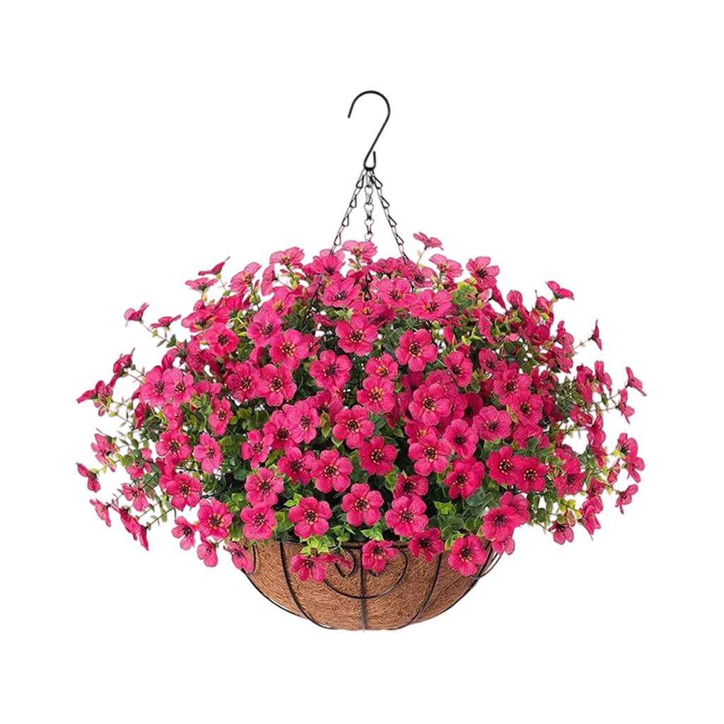 Simulated Flower Basket Decoration Flower Basket Spring Simulated Flower Decoration