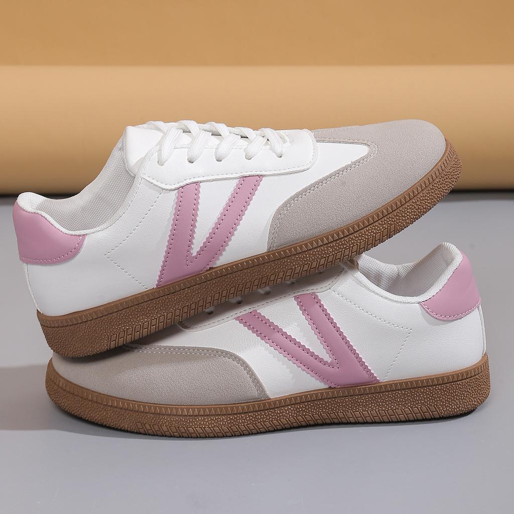 Dexun Shoes Women's Shoes Spring and Summer 2025 New Flat-bottomed Lightweight Sports Forrest Gump Shoes Retro Lace-up Casual Shoes