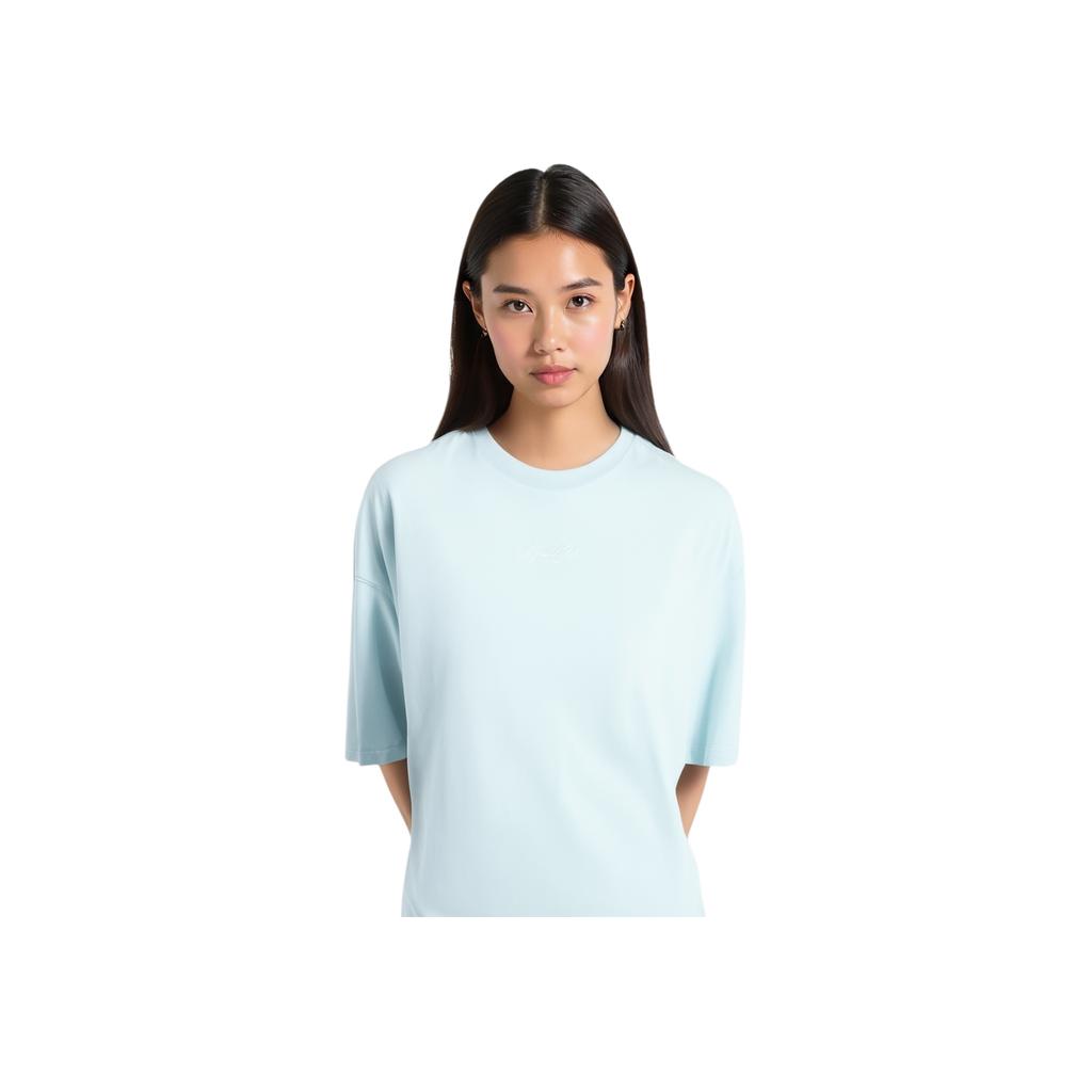 Li Ning Serie Lifestyle Sportivo Stampa Lettere Girocollo Traspirante Versatile Ampia Manica Corta T-Shirt Donna T-Shirt AHSV188-2