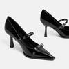 Women's Shoes 2025 Fashion Buckle Strap Women's High Heels New Metal Decoration Office and Career Sexy Pointed Toe Heels Women
