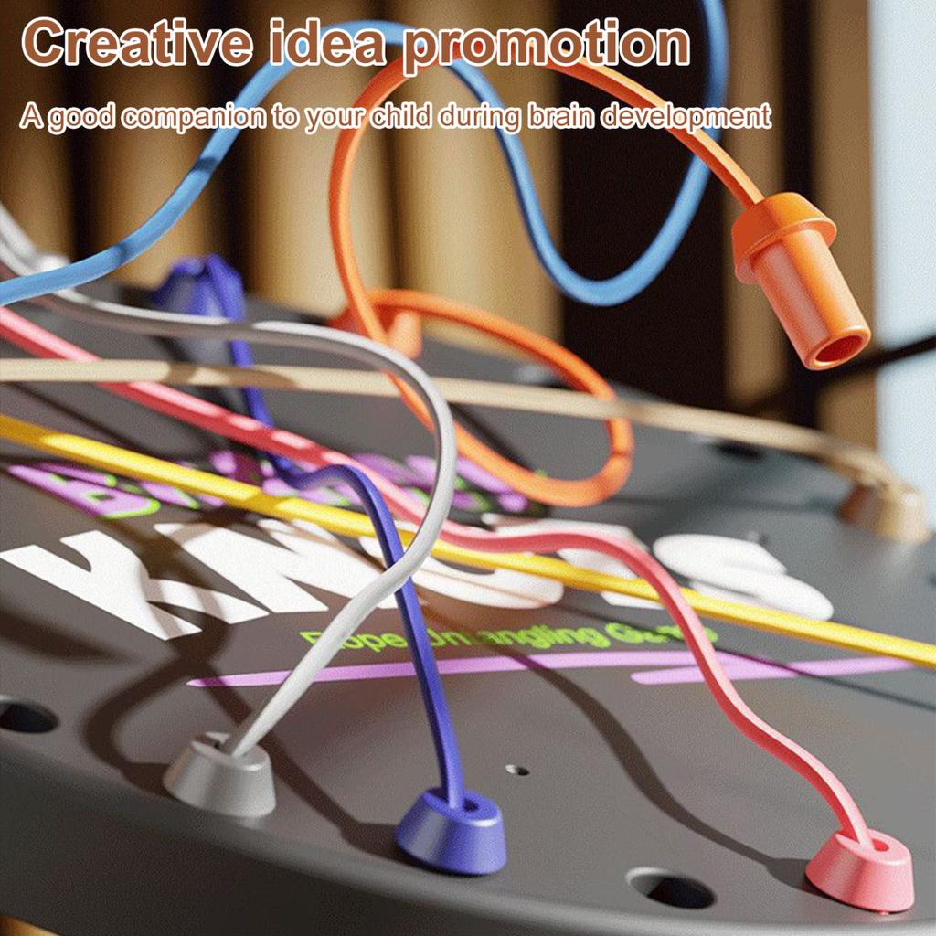 1/2/3 Zestawy Gra logiczna Brainy Knots Rozplątywanie liny Myślenie logiczne Skręcona lina Wyzwanie Gra planszowa Dzieci Dorośli Edukacyjna Elastyczna lina Rozplątywanie Zabawka