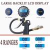 Lighted Tire Pressure Inflator with Handheld Hose Tool for Routine Car and Motorcycle Air Filling and Tire Care