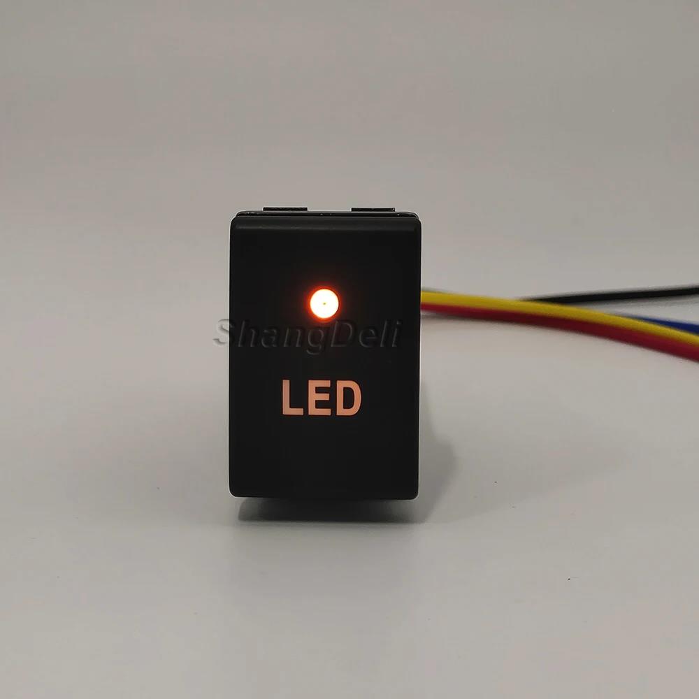 1Pc Car LED Light Switch Power On Off Front fog light Button with Wire For Suzuki Jimny 2007 2009 2010 2012 2015 Accessories