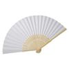 Various Colors Chinese Folding Bamboo Ribs Fan DIY Blank Paper Fan Wedding Shower Party Decor