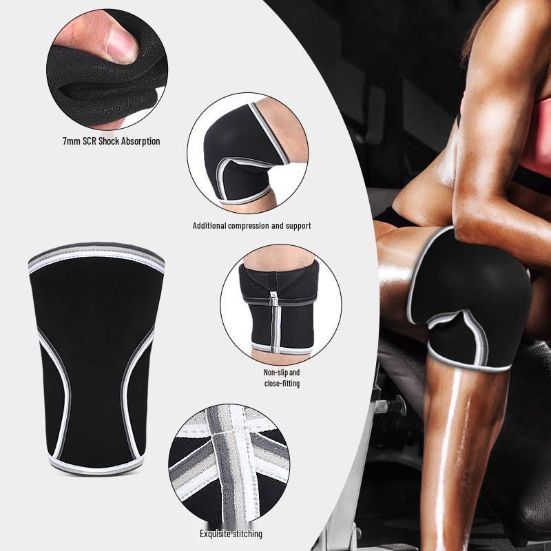 7mm Protective Knee Pads for Weightlifting, Diving, & Fitness - Outdoor & Winter Sports Gear