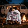 Kuromi Dreamy Pink Flannel Blanket Soft Warm Throw Japanese Anime Camping Office Bedroom School Nap Novel Blanket Summer Quilt