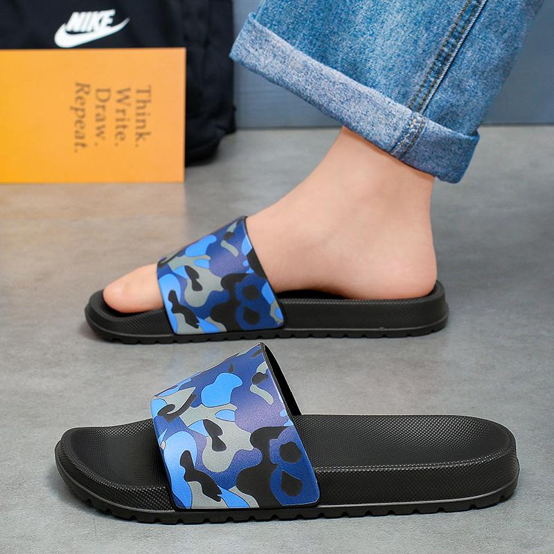 Men Big Size EVA Slide Slippers Soft Cushion Summer Casual Beach Sandals Lightweight Indoor Outdoor 39 To 48